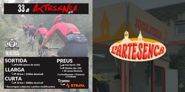 L'Artesenca BTT compta amb els xurros de l'Artesenca